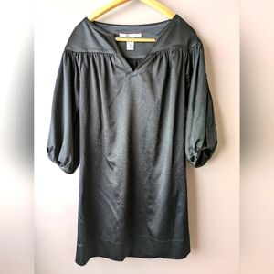 Diane Von Furstenberg Black Silk Midi Dress 8